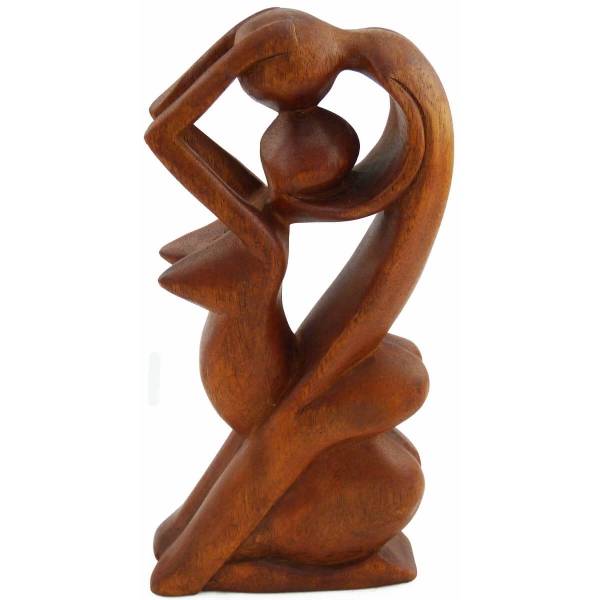 Simandra Holz Figur Skulptur Abstrakt Holzfigur Statue Afrika Asia Handarbeit Deko Leidenschaft Fabrikpreis