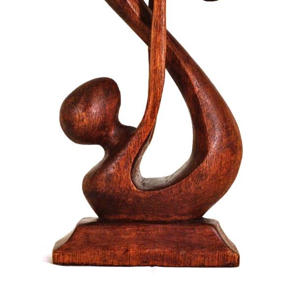 Simandra Holz Figur Skulptur Abstrakt Holzfigur Statue Afrika Asia Handarbeit Deko Verbunden Günstig kaufen