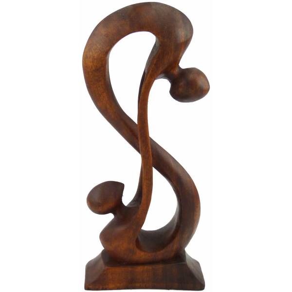 Simandra Holz Figur Skulptur Abstrakt Holzfigur Statue Afrika Asia Handarbeit Deko Verbunden Günstig kaufen