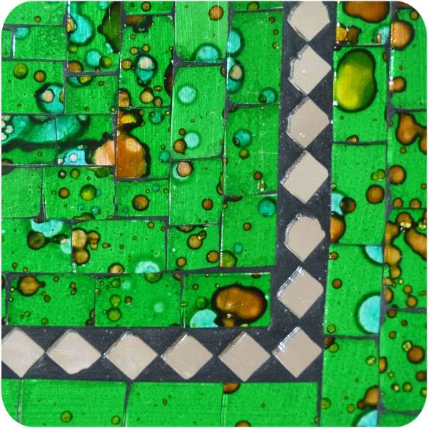 Simandra Mosaikschale Tonschale Glasschale Dekoschale Mosaik Kunsthandwerk Glassteine Deko Quadrat Spiegel mittel Zeitlich begrenztes Angebot