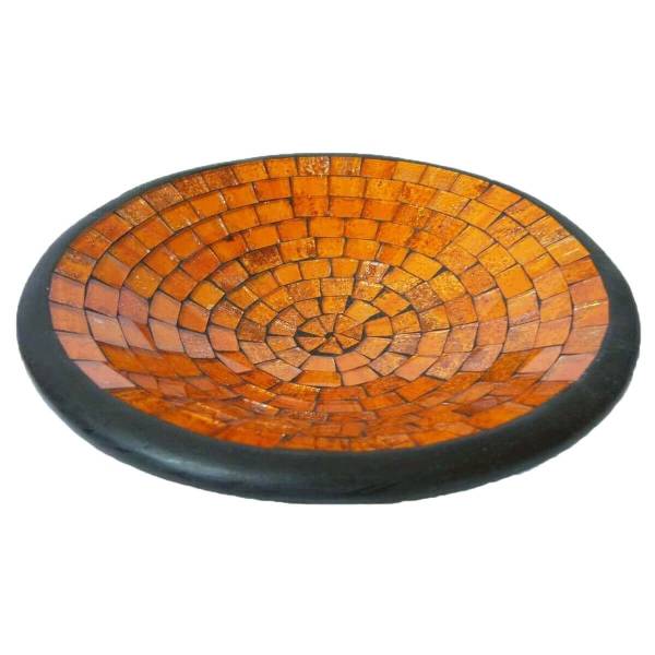 Simandra Mosaikschale Tonschale Glasschale Dekoschale Mosaik Kunsthandwerk Glassteine Deko rund S Große Rabatte