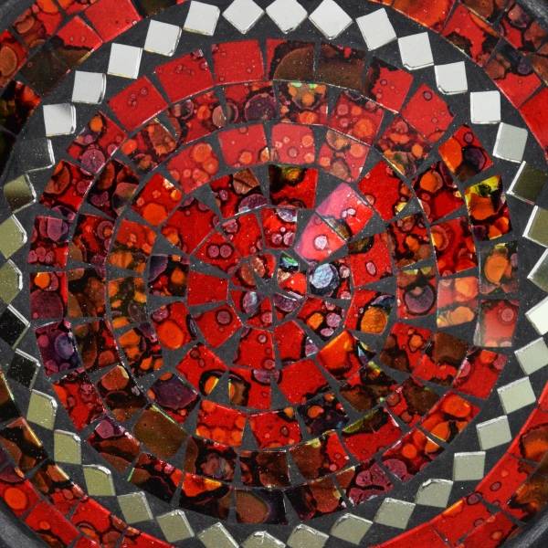 Simandra Mosaikschale Tonschale Glasschale Dekoschale Mosaik Kunsthandwerk Glassteine Deko rund Spiegel L Neuheiten