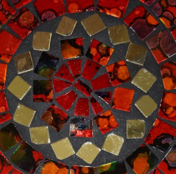Simandra Mosaikschale Tonschale Glasschale Dekoschale Mosaik Kunsthandwerk Glassteine Deko rund Spiegel S Saisonale Angebote