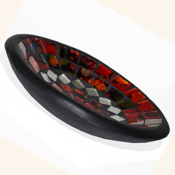 Simandra Mosaikschale Tonschale Glasschale Dekoschale Mosaik Kunsthandwerk Glassteine Deko rund Spiegel S Saisonale Angebote