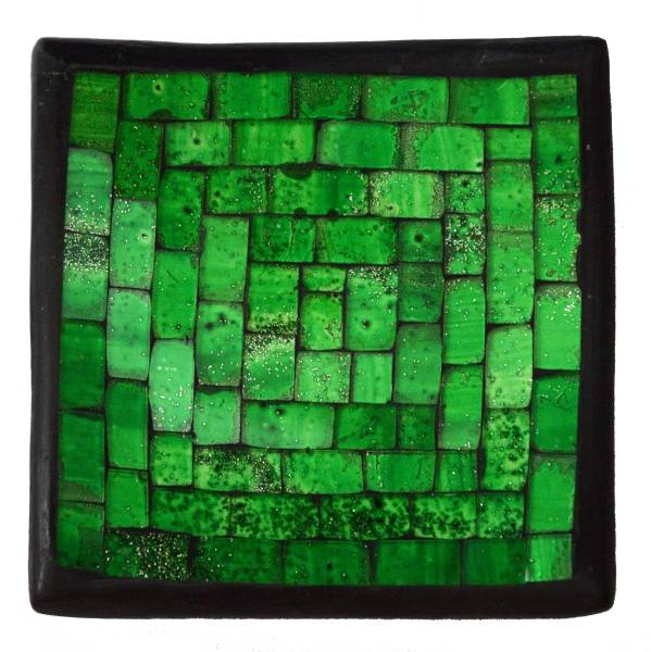 Simandra Mosaikschale Tonschale Glasschale Dekoschale Mosaik Kunsthandwerk Quadrat Einfarbig Riesige Ersparnisse