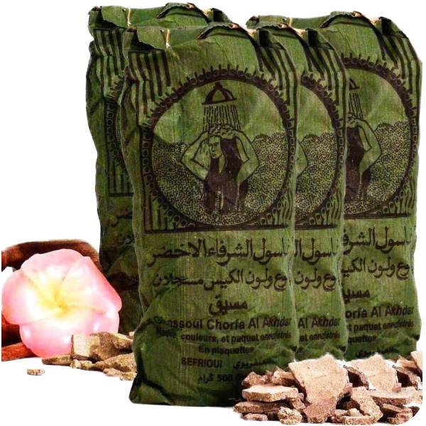 Simandra Ghassoul Wascherde Bio Vegan Tonerde Lavaerde Shampoo Haar Körperpflege Gesichtsmaske Peeling 10x500 g Kostenlose Rückgabe