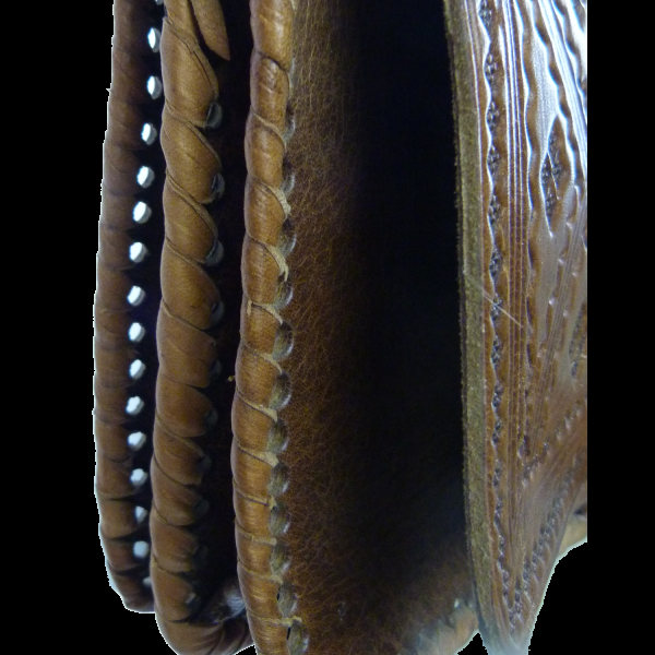 Simandra Leder-Handtasche Casablanca 15x18cm - Umhängetasche mit dekorativer Lederprägung - marokkanisch Bis zu 65% Rabatt