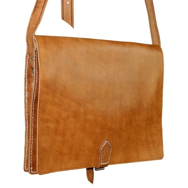 Simandra Ledertasche Aktentasche Umhängetasche Echt Leder Tasche "Simple" Nur für heute