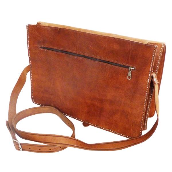 Simandra Ledertasche Aktentasche Umhängetasche Echt Leder Tasche "Simple" Nur für heute