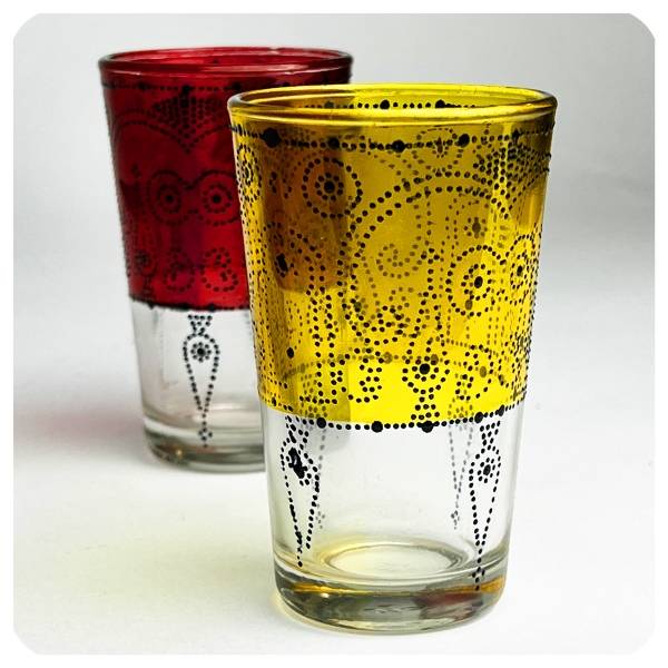 Simandra Orientalische Teegläser marokkanische Gläser Teeglas Teeset Set Deko Orient 6-teilig Super Rabatt