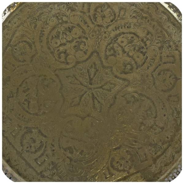 Simandra Orientalisches marokkanisches Tablett Serviertablett Teetablett antike Handarbeit Riesige Rabatte