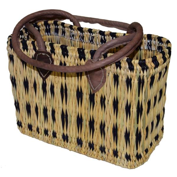 Simandra Seegras Tasche klein langer Griff Einkaufskorb Flechtkorb Korbtasche Korb Rabatte dieses Monats