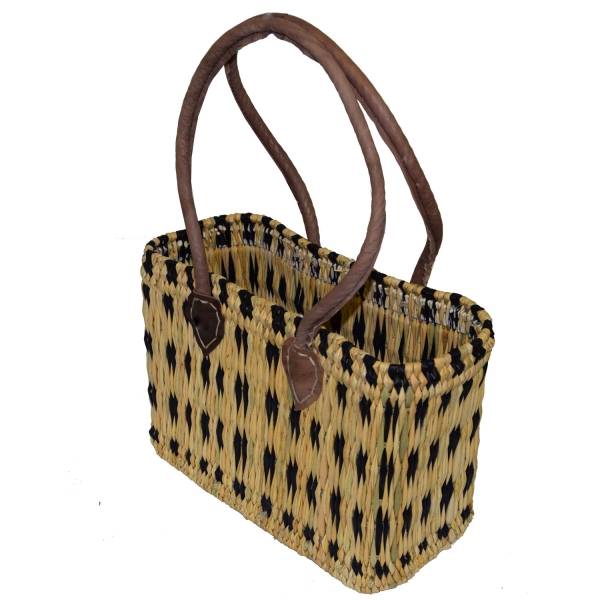 Simandra Seegras Tasche klein langer Griff Einkaufskorb Flechtkorb Korbtasche Korb Rabatte dieses Monats