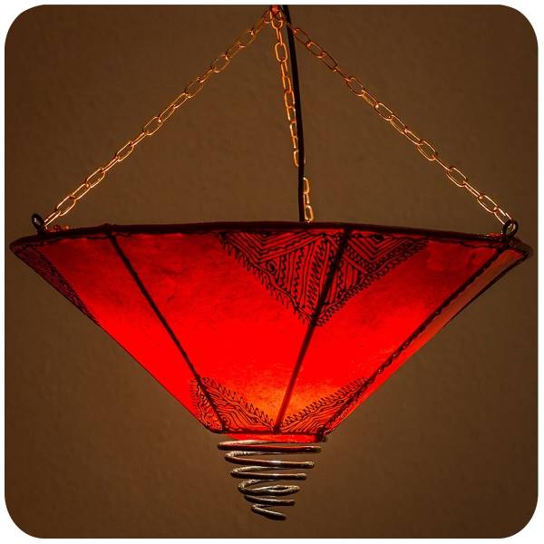 Simandra Orientalische Lampe Deckenleuchte Hängelampe marokkanische Deckenlampe Lederlampe Fuego Orient 40 cm Blitzverkäufe