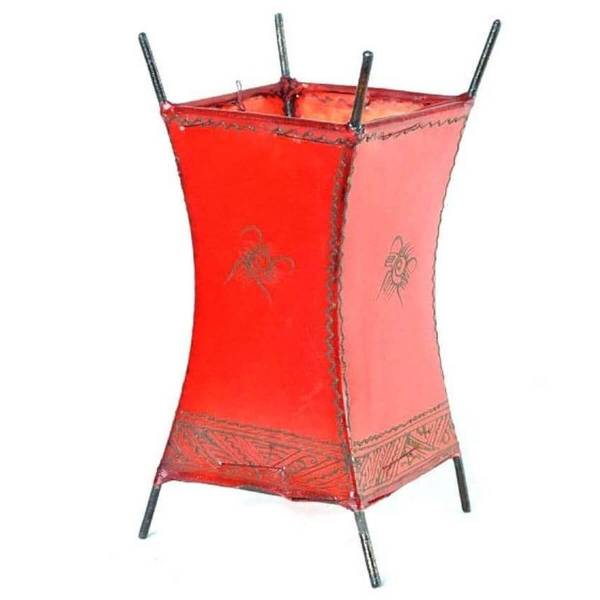 Simandra Orientalische Lampe Hennalampe marokkanische Lederlampe Tischleuchte Stehleuchte Carree Sonne 30 cm Begrenztes Angebot