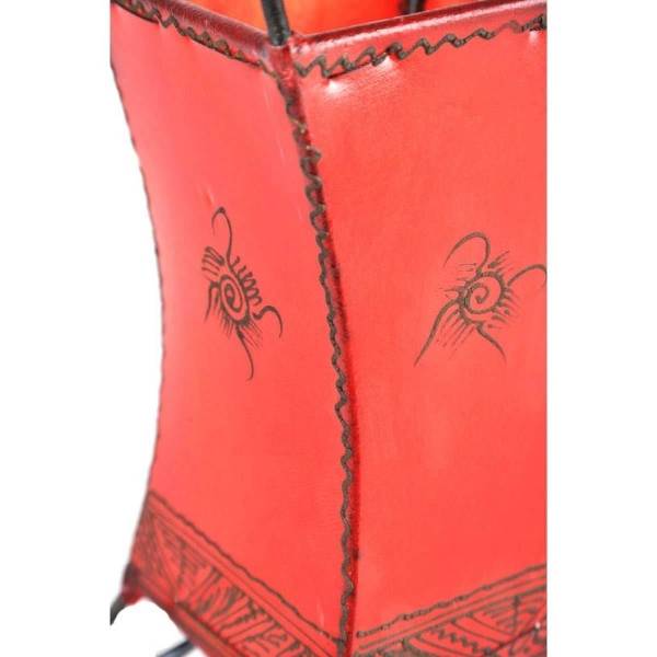 Simandra Orientalische Lampe Hennalampe marokkanische Lederlampe Tischleuchte Stehleuchte Carree Sonne 30 cm Begrenztes Angebot