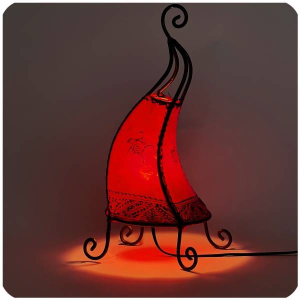 Simandra Orientalische Lampe Hennalampe marokkanische Lederlampe Tischleuchte Stehleuchte Coq Sonne 40 cm