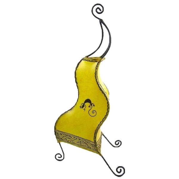 Simandra Orientalische Lampe Hennalampe marokkanische Lederlampe Tischleuchte Stehleuchte Essaouira Gecko 50 cm Preisnachlass