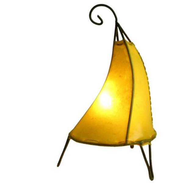 Simandra Orientalische Lampe Hennalampe marokkanische Lederlampe Tischleuchte Stehleuchte Henna Tissir einfarbig 35-38 cm