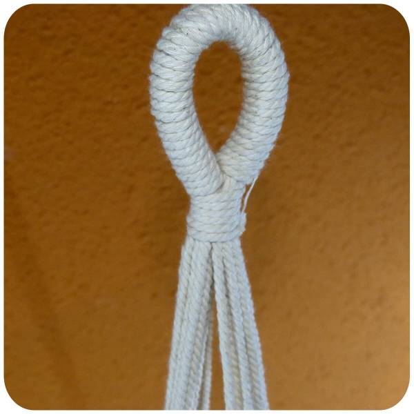 Simandra Makramee Blumenampel Hängeampel geknotet, Knüpftechnik Pflanzen-hänger Planthanger, Boho Vintage Shabby Chic geknüpft Muttertagsangebot