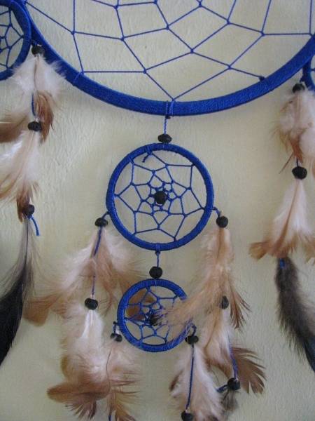 Simandra Traumfänger Dreamcatcher Federn Träume Geschenk Dekor Hängend Windspiel Raumharmonisierung 16 cm Valentinstagsangebot
