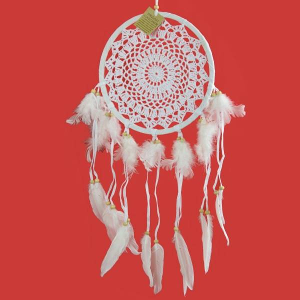Simandra Traumfänger Dreamcatcher gehäkelt 60 cm lang Top Angebot