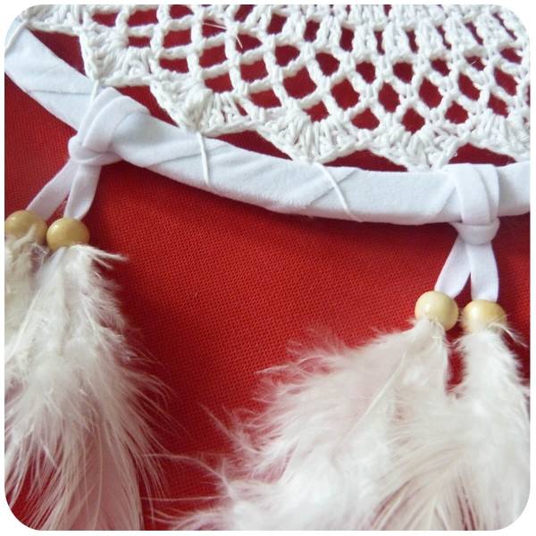 Simandra Traumfänger Dreamcatcher gehäkelt 60 cm lang Top Angebot