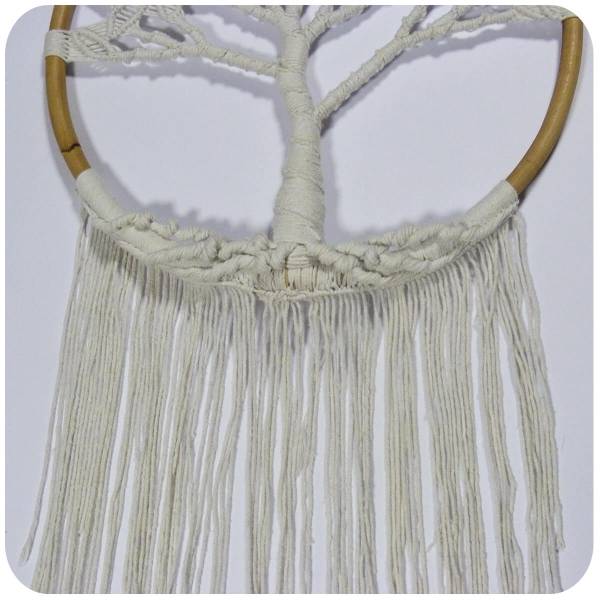 Simandra Traumfänger Dreamcatcher Lebensbaum Träume Windspiel Geschenk Deko Hängend weiß 137x55 cm Neueste Mode