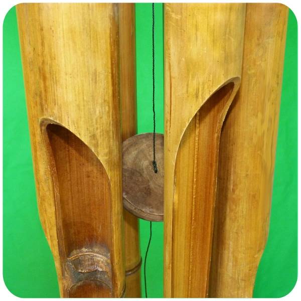 Simandra Windspiel Klang-Spiel Bambus Deko Mobile Klangröhren Entspannung Garten Türglocke Feng Shui 100 cm Räumungsverkauf