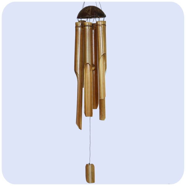 Simandra Windspiel Klang-Spiel Bambus Deko Mobile Klangröhren Entspannung Garten Türglocke Feng Shui 30 cm Tägliche Deals