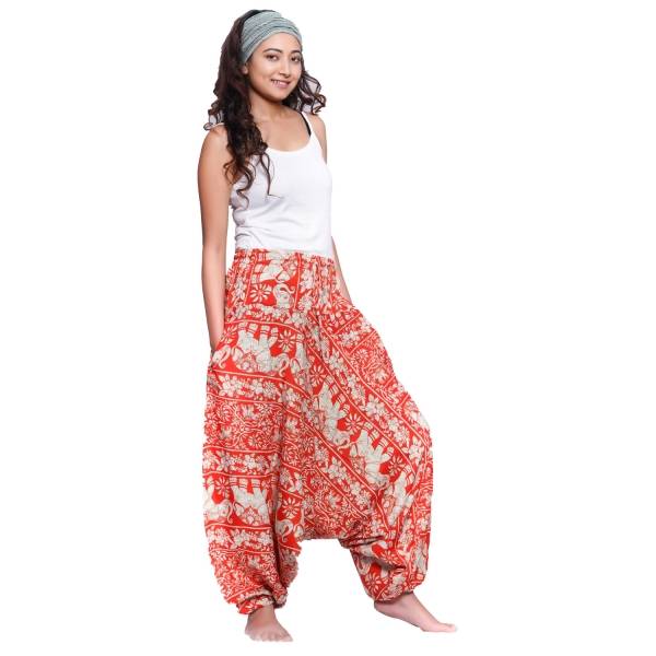 Simandra Haremshose Pumphose Freizeit Goa Yoga Baggy Pluder Aladin-Hose Rayon Sarouel Elefant Bis zu 50% Rabatt