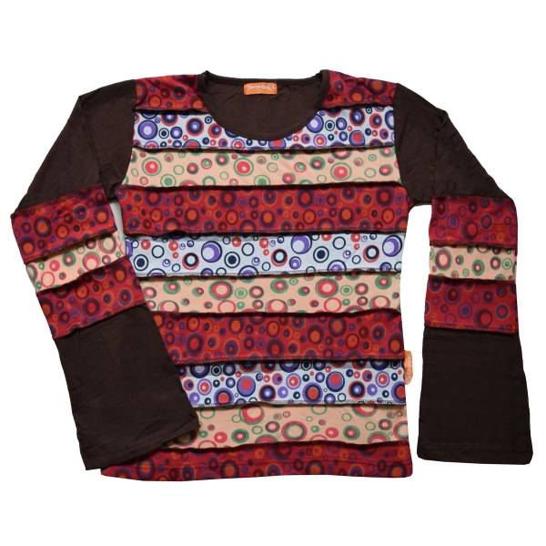 Simandra Langarm Shirt Kringel 100% Baumwolle handgefertigte Mode für Individualisten Sonderangebot der Fabrik