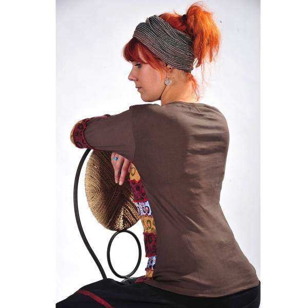 Simandra Langarm Shirt Kringel 100% Baumwolle handgefertigte Mode für Individualisten Sonderangebot der Fabrik