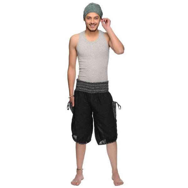 Simandra Haremshose Shorts Bermuda Jogginghose Sweathose Freizeithose Trainingshose gesmokt Varkala Herren Clearance-Verkauf