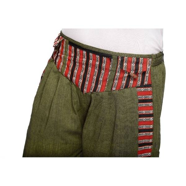 Simandra Haremshose Thamel Freizeithose mit breitem gewebtem Bund Fischerhose für Herren Kostenloser Versand international