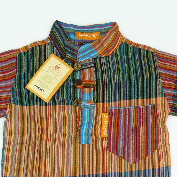 Simandra Kinder Patchworkhemd "Karna" von - Hemd im Mittelalter-Stil 50% Rabatt für begrenzte Zeit