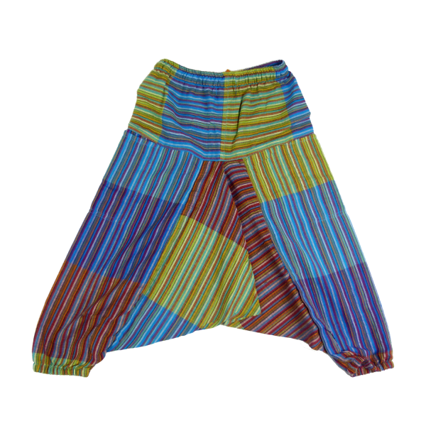 Simandra Kinderhose "Karna" I Patchworkhose mit Gummizug I Haremshose aus 100% Baumwolle I Aladinhose mit 2 Taschen I absolute Bewegungsfreiheit Rabatte dieses Monats