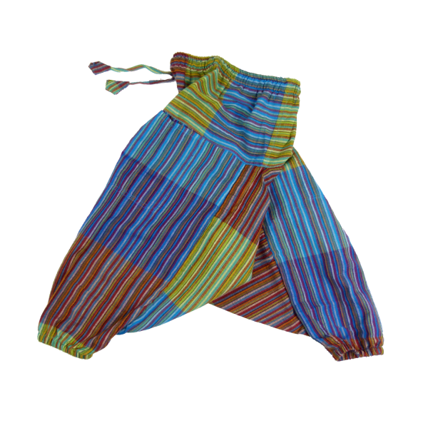 Simandra Kinderhose "Karna" I Patchworkhose mit Gummizug I Haremshose aus 100% Baumwolle I Aladinhose mit 2 Taschen I absolute Bewegungsfreiheit Rabatte dieses Monats