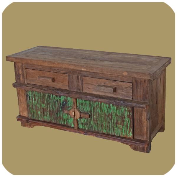 Simandra Alt-Teak Kommode I Massivholz-Möbel I Modell: Borneo 2 Osterangebot