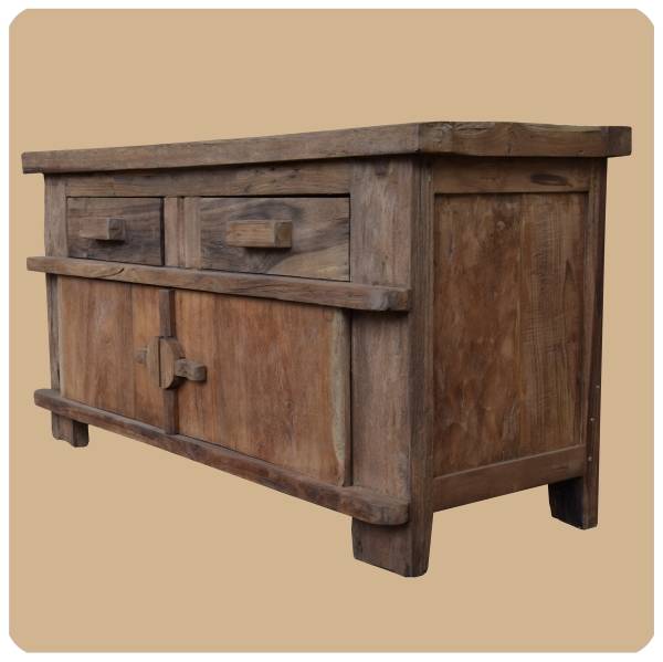Simandra Alt-Teak Kommode I Massivholz-Möbel I Modell: Borneo 3 Muttertagsangebot