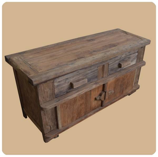 Simandra Alt-Teak Kommode I Massivholz-Möbel I Modell: Borneo 3 Muttertagsangebot