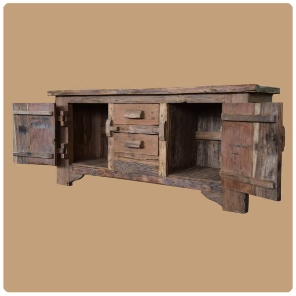 Simandra Altholz Kommode Lombok 1 Sideboard aus Recycling Teakholz massiv Vatertagsangebot