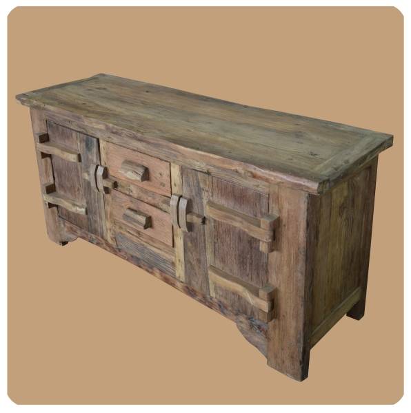 Simandra Altholz Kommode Lombok 1 Sideboard aus Recycling Teakholz massiv Vatertagsangebot
