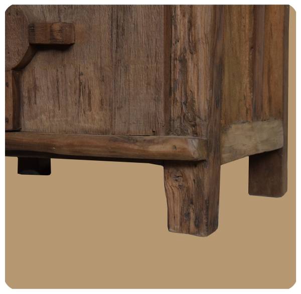 Simandra Altholz Kommode Pur Antik 1 Recycling Teak Holz massiv absolutes Unikat Valentinstagsangebot