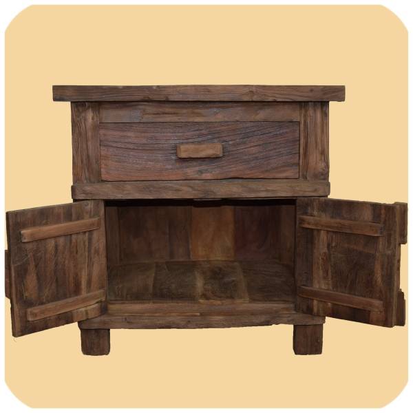Simandra Altholz Kommode Pur Antik 2 Recycling Teak Holz massiv absolutes Unikat Jubiläumsangebot