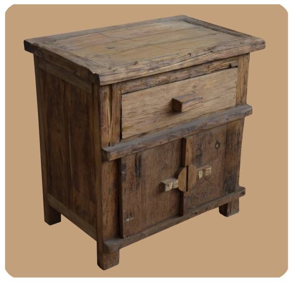 Simandra Altholz Kommode Pur Antik 3 Recycling Teak Holz massiv absolutes Unikat Lagerräumung
