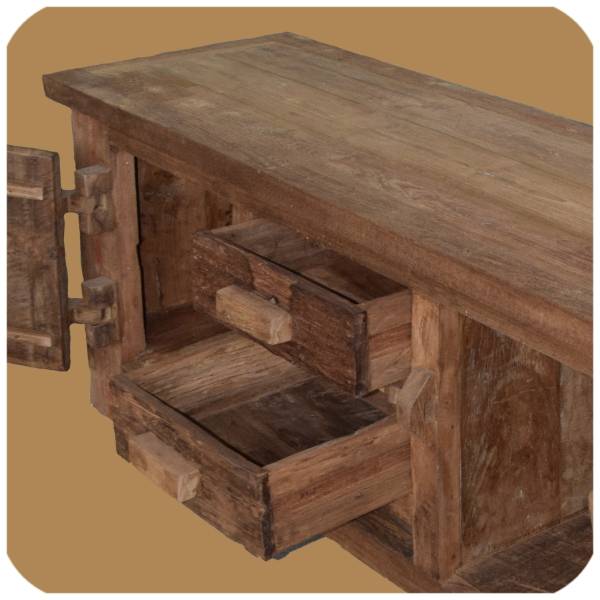 Simandra Altholz Kommode Lombok Vintage Massiv Teakholz Möbel Handarbeit Antik 2 Neueste Mode