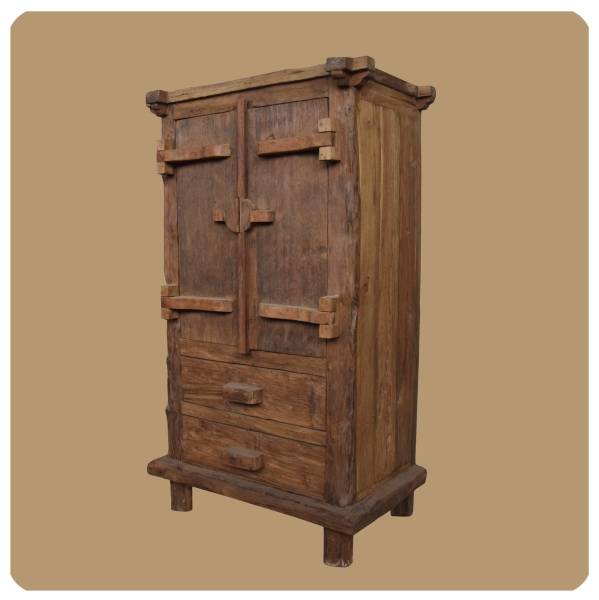 Simandra Altholz Schrank Moyo 1 aus Recycling Teak Holz massiv Zeitlich begrenztes Angebot