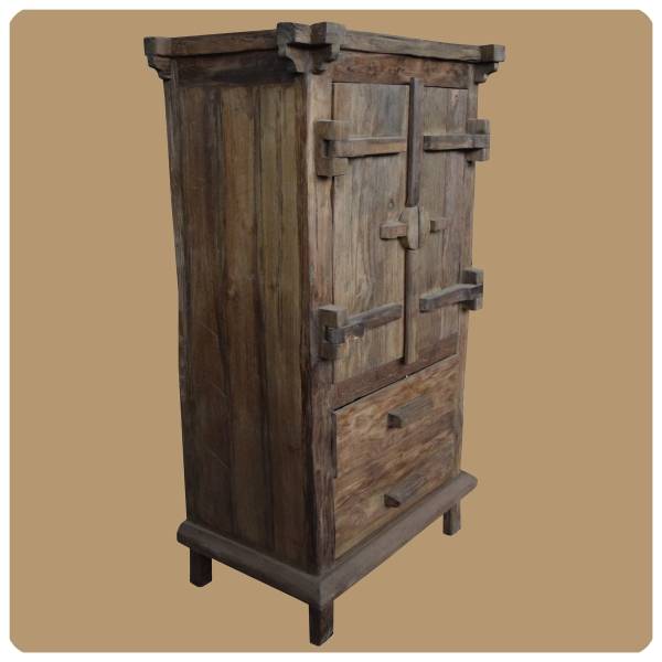 Simandra Altholz Schrank Moyo 2 aus Recycling Teak Holz massiv Exklusive Angebote