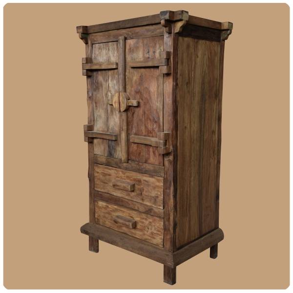 Simandra Altholz Schrank Moyo 3 aus Recycling Teak Holz massiv Blitzangebot